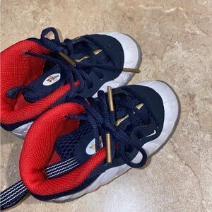 Kids Navy and Red Sneakers